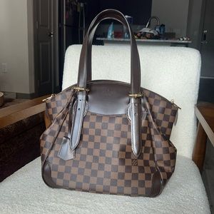 Discontinued Damier Ebene Verona PM Bowler Shoulder Bag